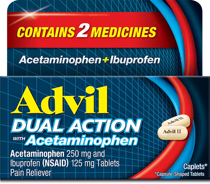 Advil Dual Action package